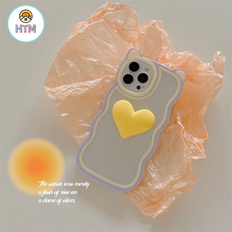 Ốp Lưng Chất Liệu TPU silicone Trong Suốt Hình Tai Mèo Cho iPhone 13 12 Pro Max 13Pro XS Max X XR 7 8 Plus