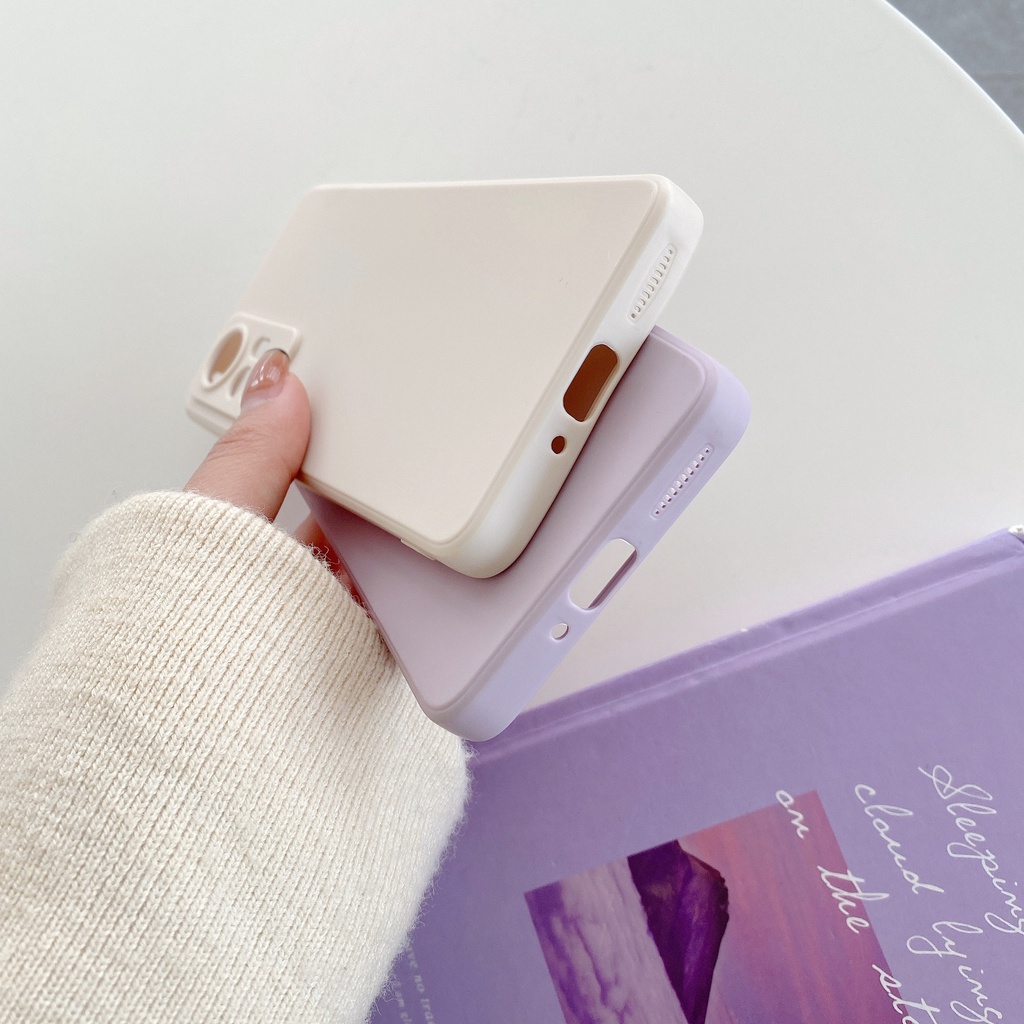 Ốp Điện Thoại Mềm Màu Trơn 1P00 Cho iPhone 13 12 11 Pro Max X Xs Max Xr 6P 7P 8P 6 7 8 SE 2020