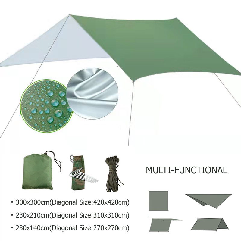 Bộ Lều Cắm Trại Chống Thấm Nước + Tia UV + Mưa Tiện Dụng