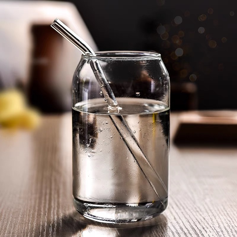 Cốc thủy tinh trong suốt cách nhiệt dùng uống cà phê/trà sữa