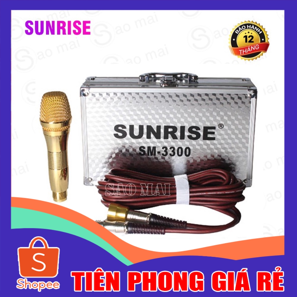 [ GIÁ RẺ ] Micro Sunrise SM-3300 Dây Cao Cấp