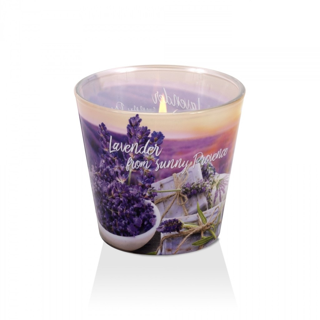 Ly nến thơm Bartek Candles BAT6458 Lavender Soap 115g (Hương oải hương)