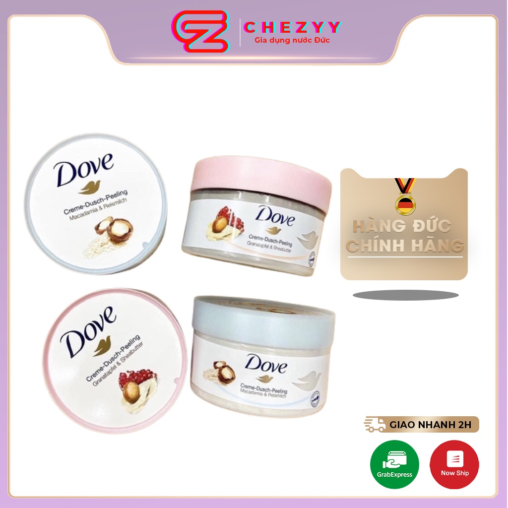 Tẩy da chết Dove Exfoliating Body Polish 298g [Bản Đức]