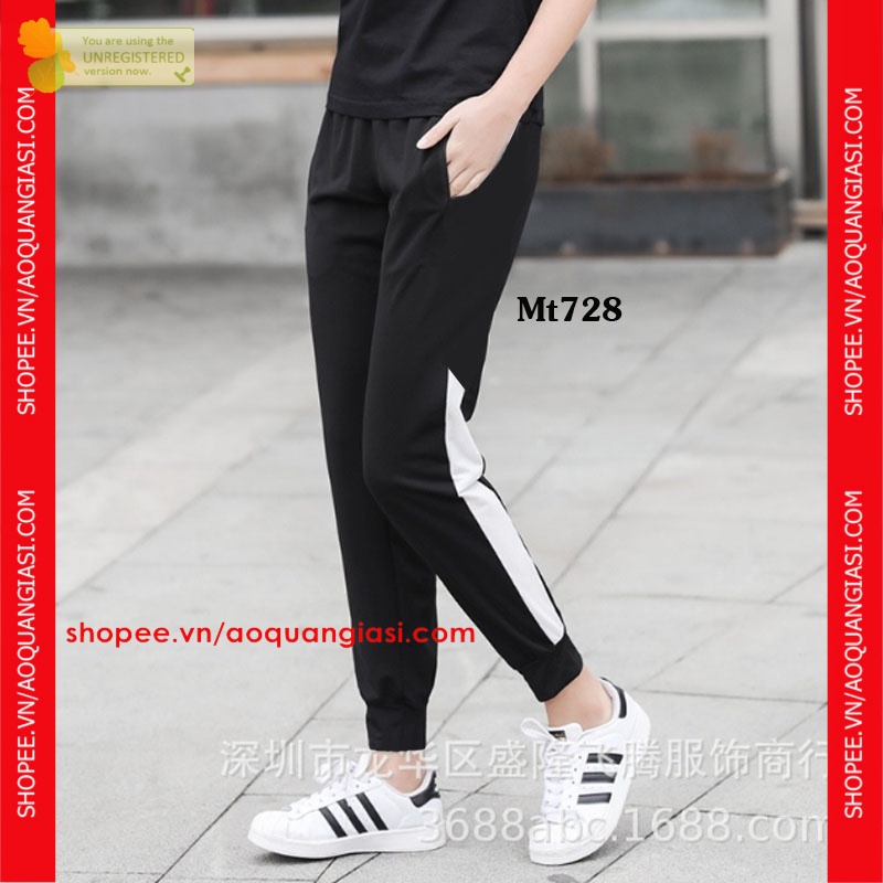 quần jogger nữ thể thao phối màu mt728 size s,m AQGS.com mang đến sự tự tin, năng động, thoải mái khi mặc tập gym, chạy