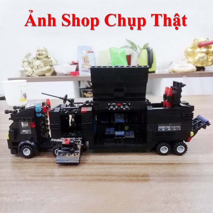 (Freeship - Hàng Loại 1) Đồ Chơi Xếp Hình Le_Go SWAT Cao Cấp Hơn 700 Miếng Ghép