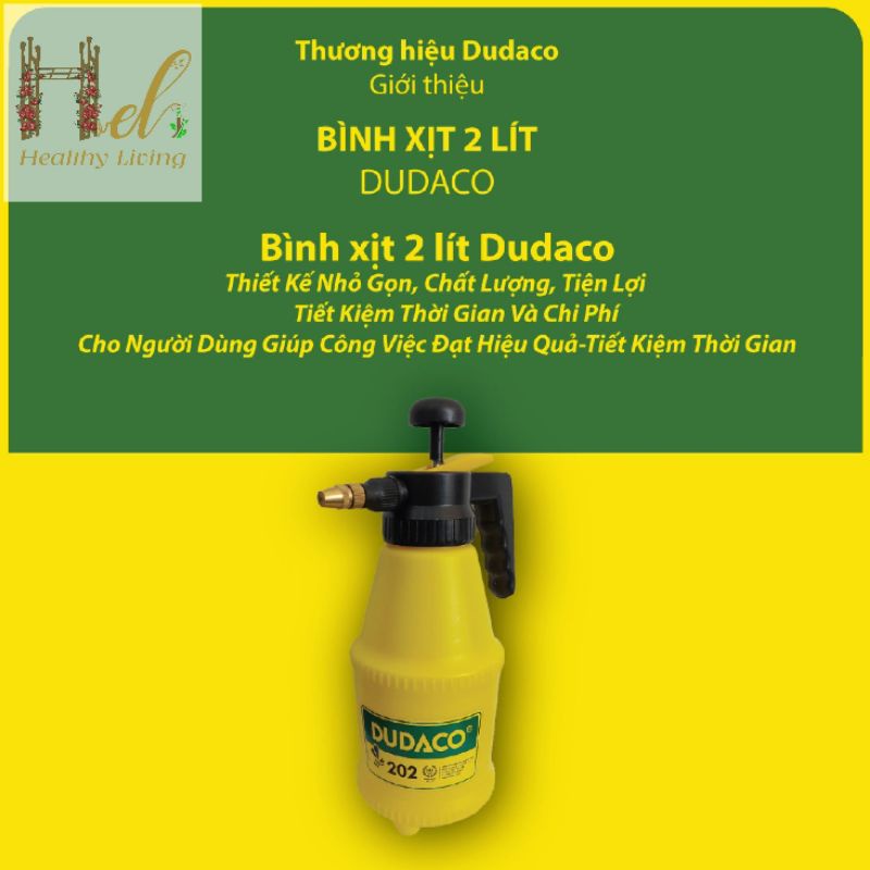 Bình Xịt Phun Sương Tưới Nước, Tưới Cây Dudaco 202 (2L)