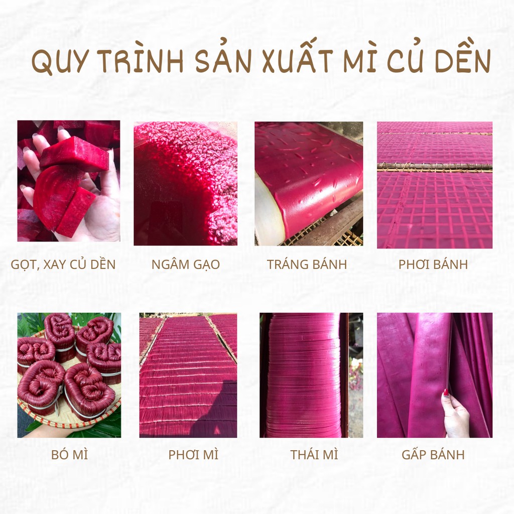 Mì rau củ tự nhiên LaLa's Farm - đặc sản làng nghề mì Chũ trứ danh, dai ngon số 1 (mix vị)