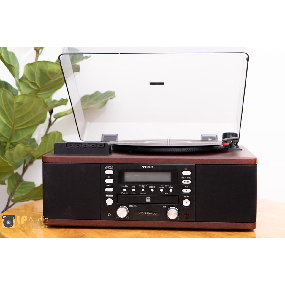 MÁY ĐĨA THAN VINYL LP-R550USB màu nâu