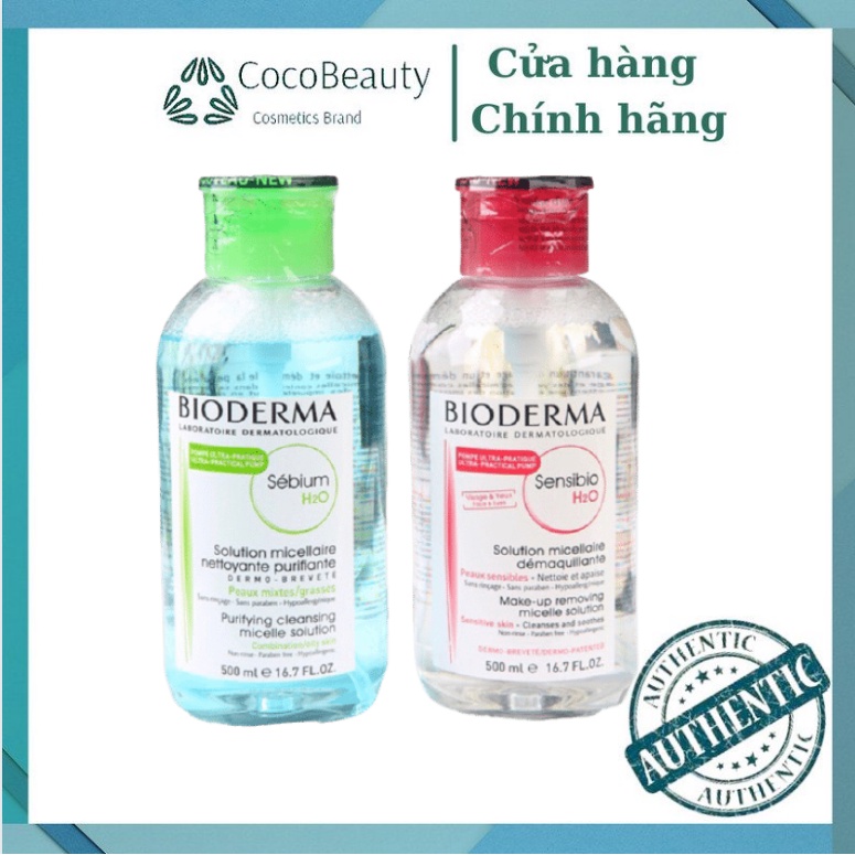 [Mã 44FMCGSALE1 giảm 10% đơn 250K] Nước Tẩy Trang Bioderma Senbio 500ml[CHUẨN PHÁP] | BigBuy360 - bigbuy360.vn