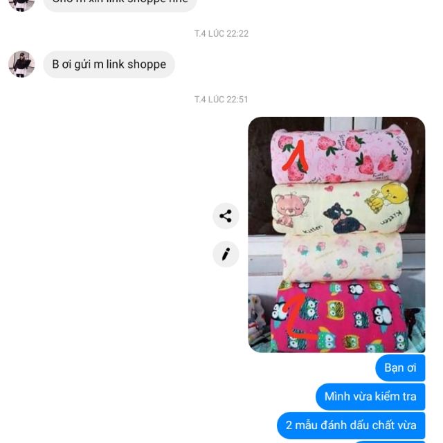 Vải thun cotton cho bé