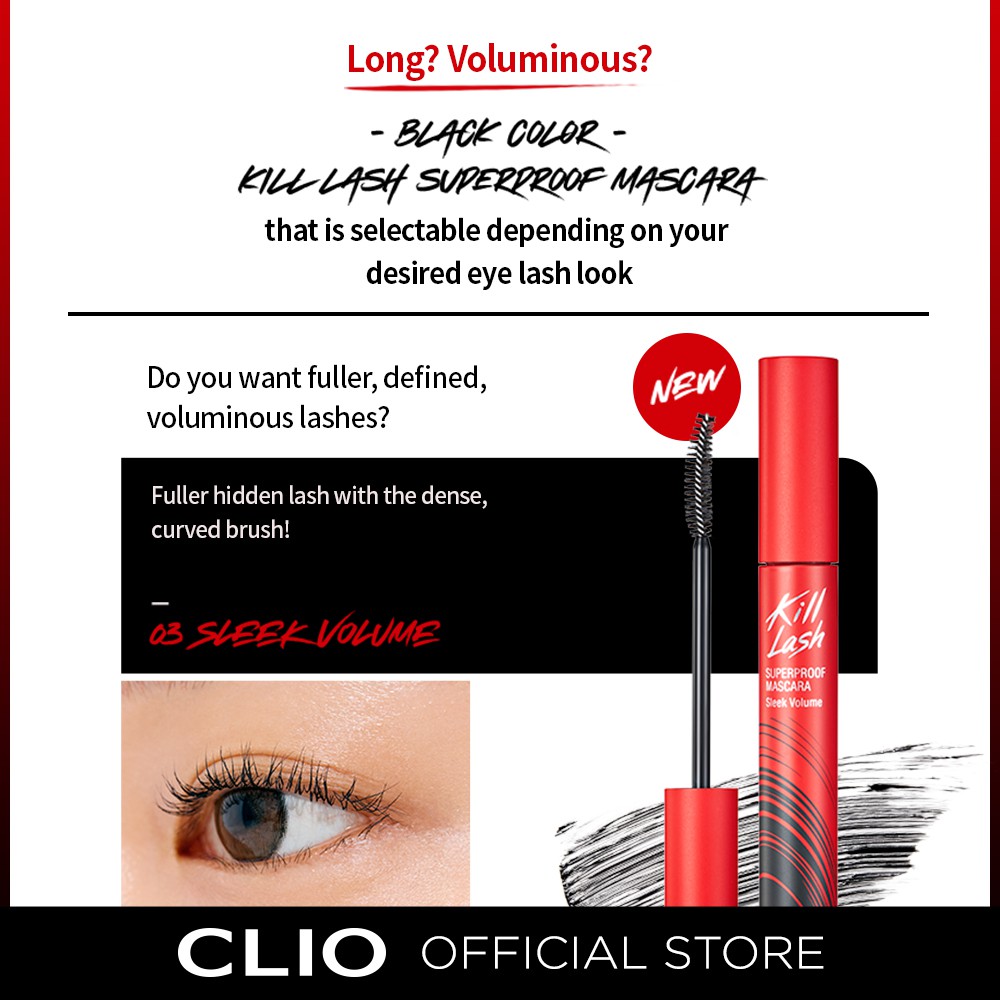 Mascara Clio chuốt mi trang điểm chống nước tiện lợi 7g | WebRaoVat - webraovat.net.vn