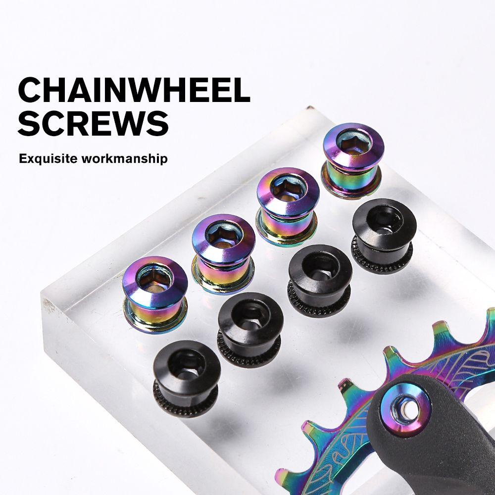Ốc Vít Bánh Đà Xe Đạp Leo Núi M8 Bằng Thép Không Gỉ Nhiều Màu Thay Thế Tiện Dụng