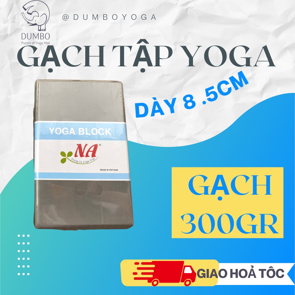 Gạch Tập Yoga NA [Chính hãng] DUMBO MAT | Block Dày 8.5cm nặng 300gr