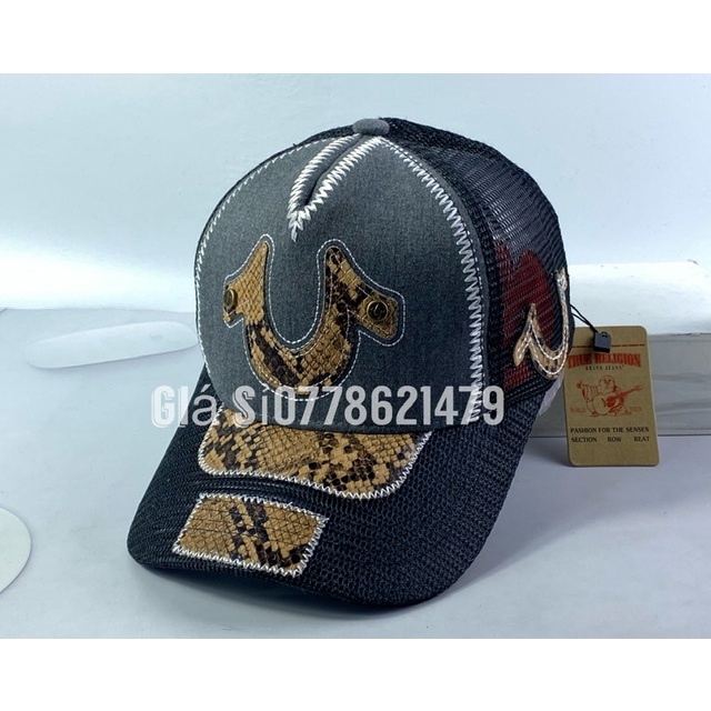 Mũ lưỡi trai - Nón kết ông địa U da phối lưới True thời trang nam