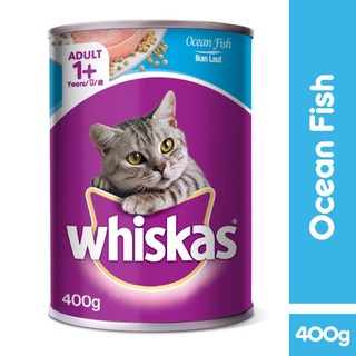 Pate mèo Whiskas vị cá biển lon 400g
