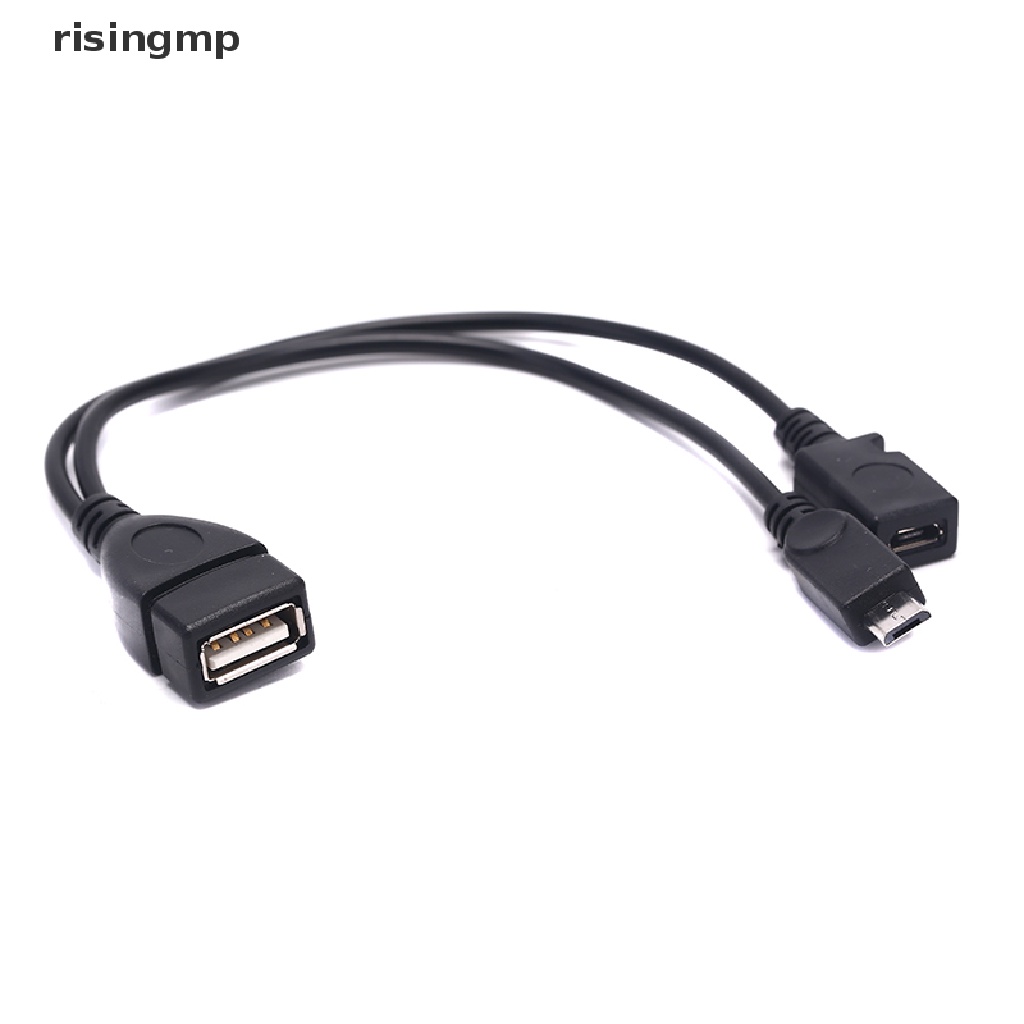 Dây Cáp Chia Nguồn OTG Micro USB Đầu Đực Sang USB A Đầu Cái ♨Trên đó