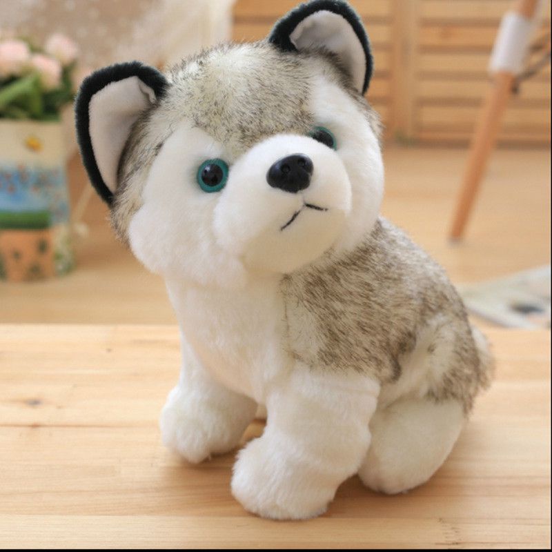 Chó Husky Nhồi Bông Mềm Mại Dễ Thương