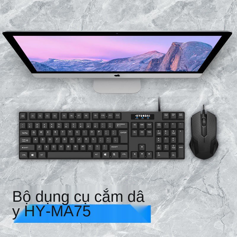 Bộ bàn phím và chuột USB có dây hiện đại máy tính xách tay để văn phòng trò chơi gia đình kinh doanh | BigBuy360 - bigbuy360.vn