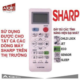 Điều khiển điều hoà Sharp đa năng - tất cả điều hoà Sharp