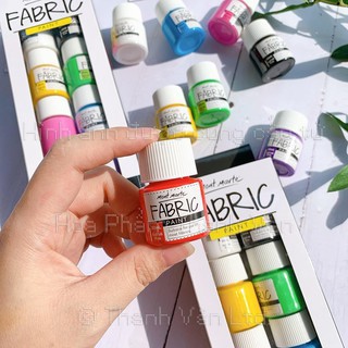 Màu vẽ vải Mont Marte - Fabric Paint 8 màu 20ml ( Hàng Chính Hãng )