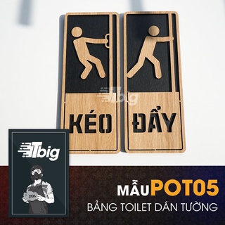 Bảng gỗ kéo đẩy dán cửa ra vào có sẵn keo 2 mặt dễ dàng lắp đặt