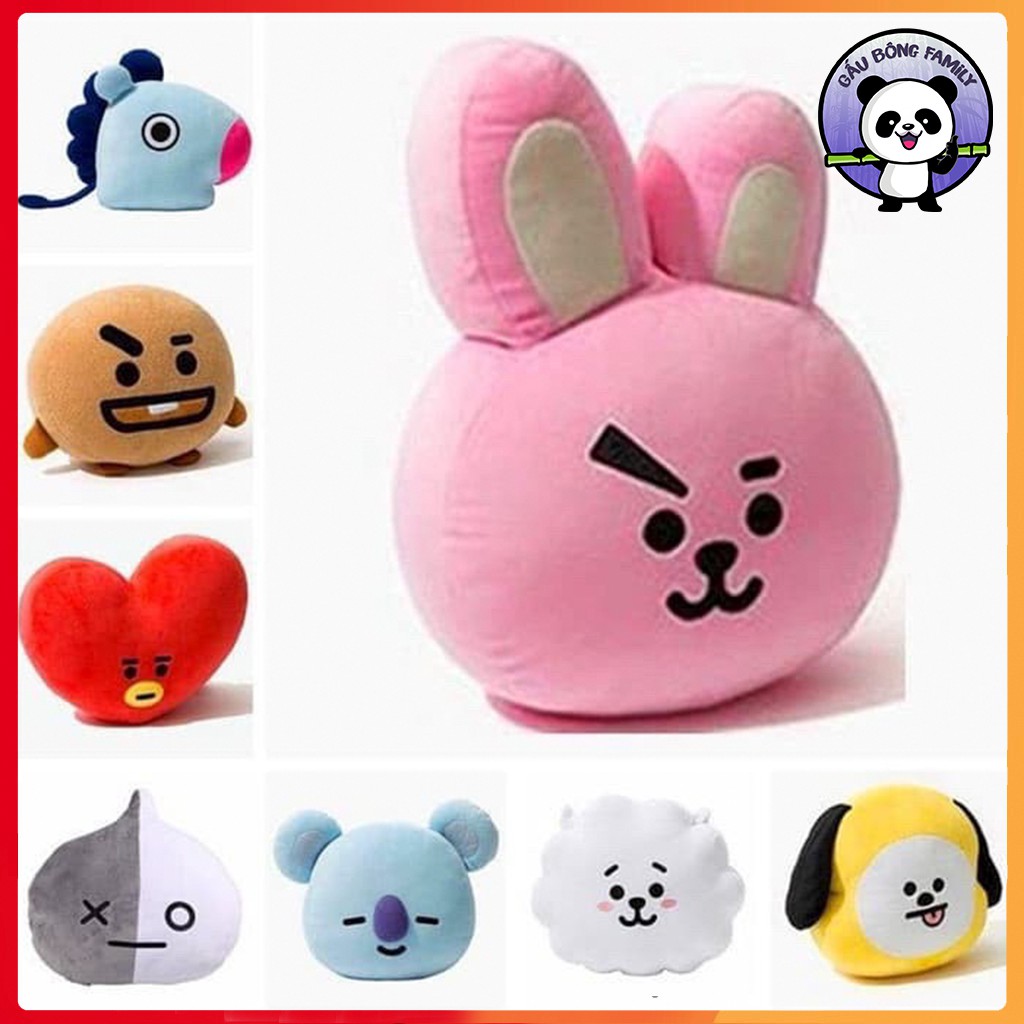 Gấu BT21 gối Size lớn nhất 40X50cm