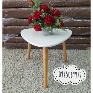Bàn sofa thông minh màu trắng (màu gỗ) - Bàn trà nhỏ gọn tháo lắp chân