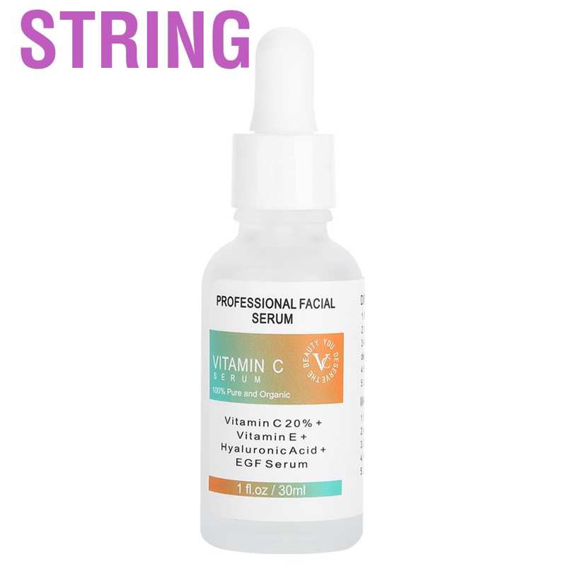 【Ready Stock】String Professional Facial Serum Vitamin C Firming Essense Liquid Skin Regeneration