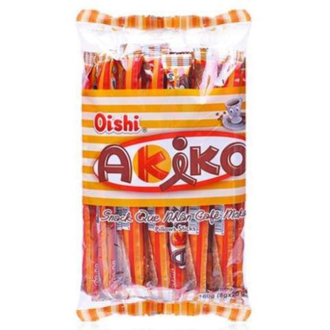 L92 -  thùng bánh Snack bim Akiko que dài vị sữa, cà fe, phômai