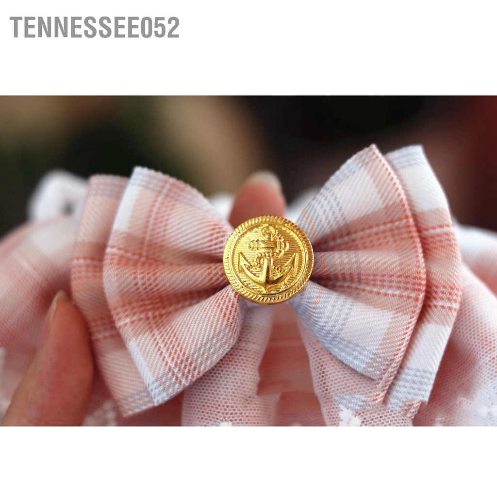 Vòng cổ yếm ren họa tiết kẻ sọc phong cách JK xinh xắn thời trang dành cho cún cưng mèo cưng