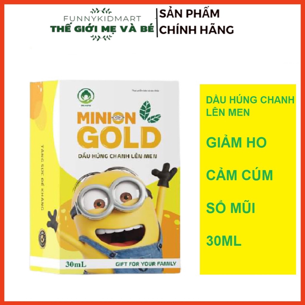 Dầu húng chanh Minion gold 30ml