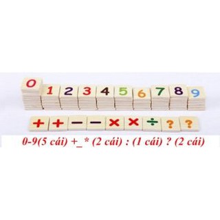 Bảng tính gỗ 2 mặt  cho bé