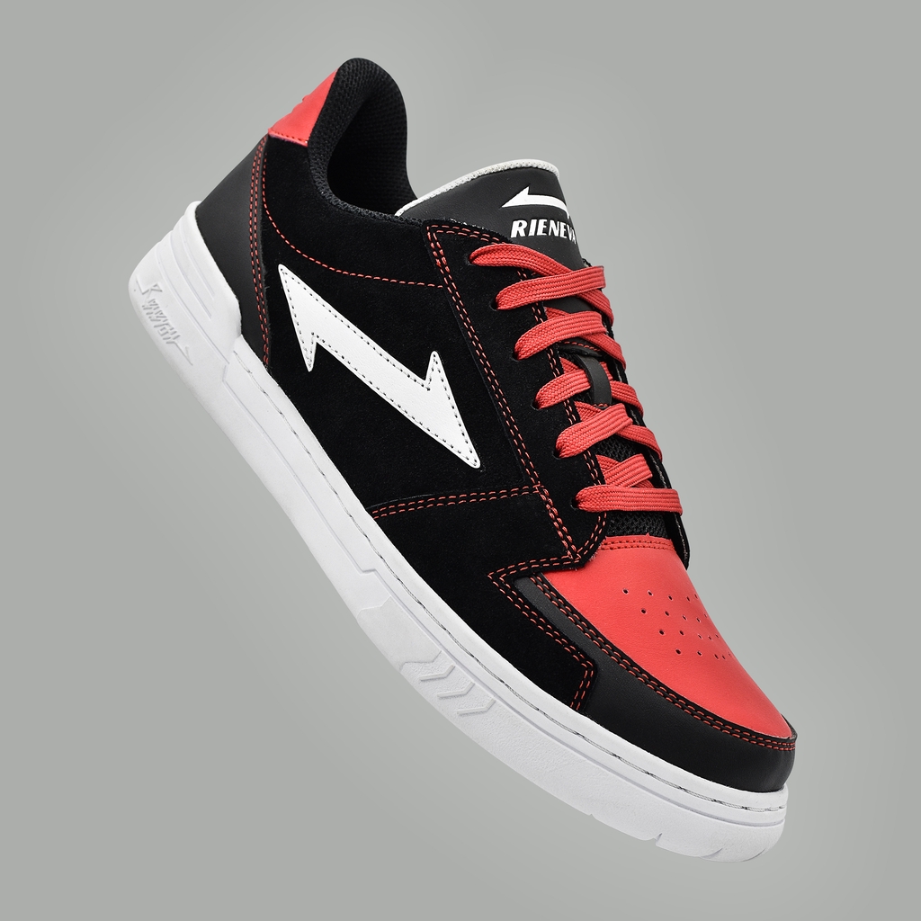 [Mã FAGREEN245 giảm tới 30K đơn 99K] Giày Sneaker RieNevan - RN541 [phối màu Đen - Đỏ - Trắng] | BigBuy360 - bigbuy360.vn