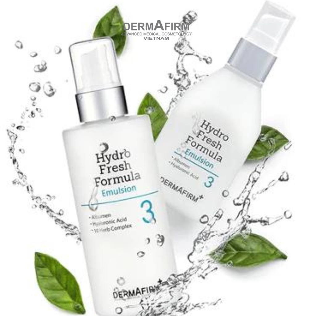 Sữa dưỡng ẩm da mặt Dermafirm Hàn Quốc cho da khô HF Hydro Fresh Fomula Emulsion - Dr. Mai Ngọc