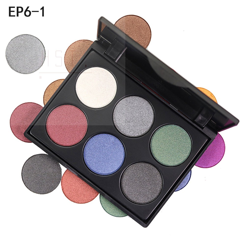 (Hàng Mới Về) Bảng Phấn Mắt 6 Màu Lấp Lánh Nhung Mịn Không Thấm Nước | BigBuy360 - bigbuy360.vn