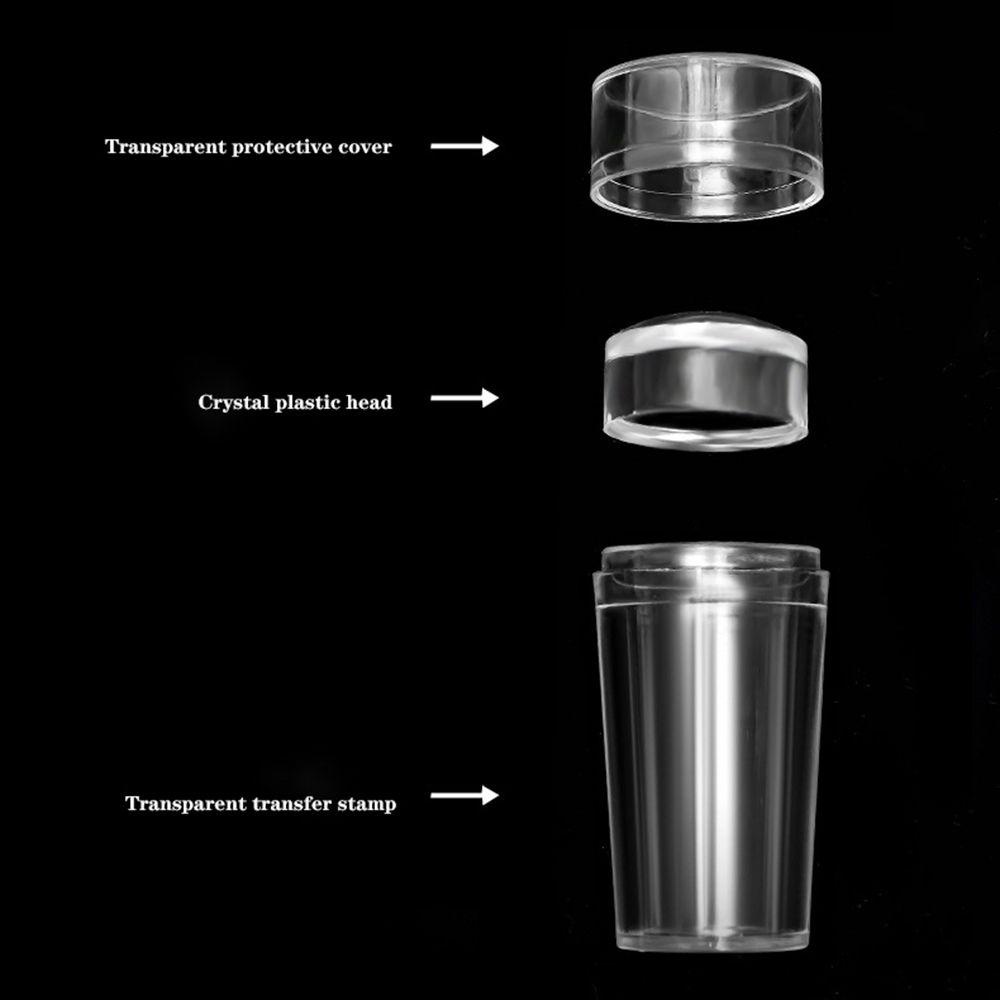 Bộ Dụng Cụ Khuôn In Móng Tay Nghệ Thuật Sáng Tạo Kèm Vỏ Bọc DIY