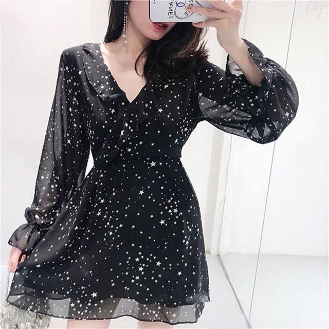 (Order) Váy voan lấp lánh sang chảnh