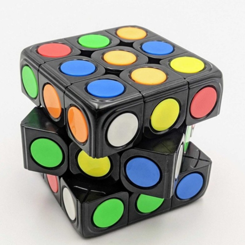 Rubik 3x3 Chấm Bi - Rubic 3 Tầng Stickerless - Đồ Chơi Trí Tuệ (Mã RB003)