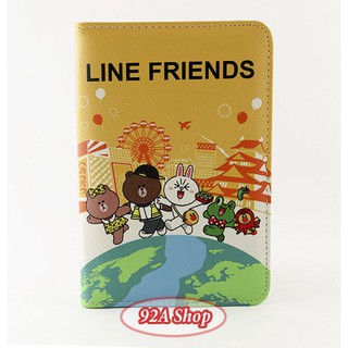 Vỏ hộ chiếu gấu brown friends passport