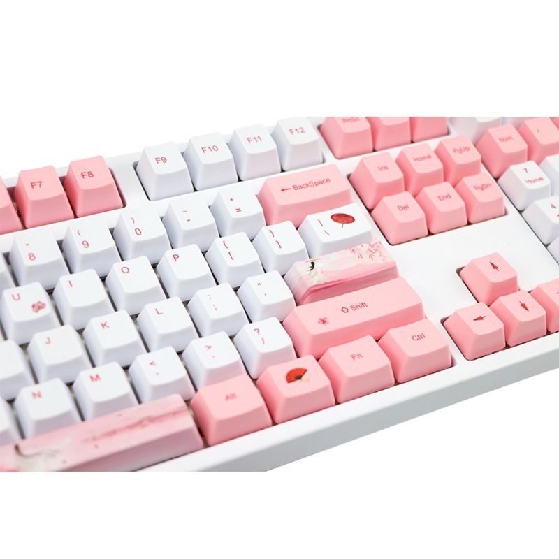 Nắp Đậy Phím Cơ Hình Hoa Anh Đào Sakura Oem Pbt