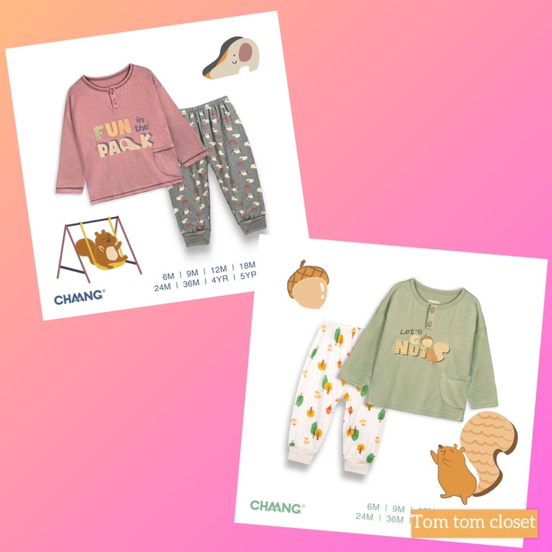 Chaang bộ dài tay cổ trụ park AW2022D10