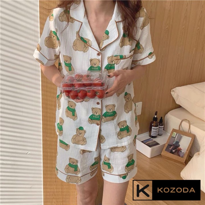 Đồ ngủ nữ pijama chất xô nhiều màu siêu xinh Mềm Mát Thấm Hút Phong Cách Hàn Quốc Kozoda M51 | BigBuy360 - bigbuy360.vn