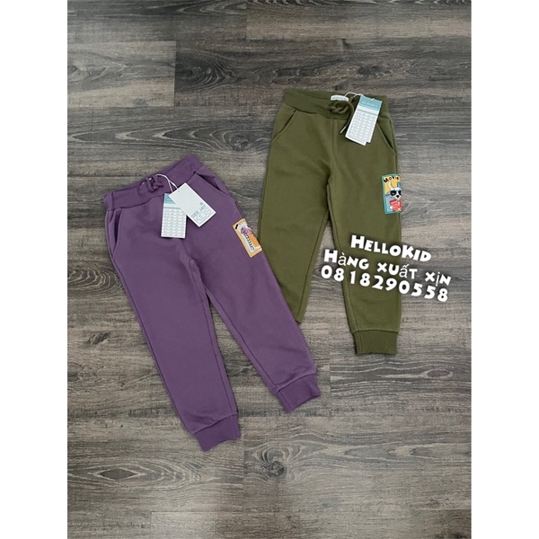 Q203 - Quần nỉ hình bên bé trai &amp; bé gái