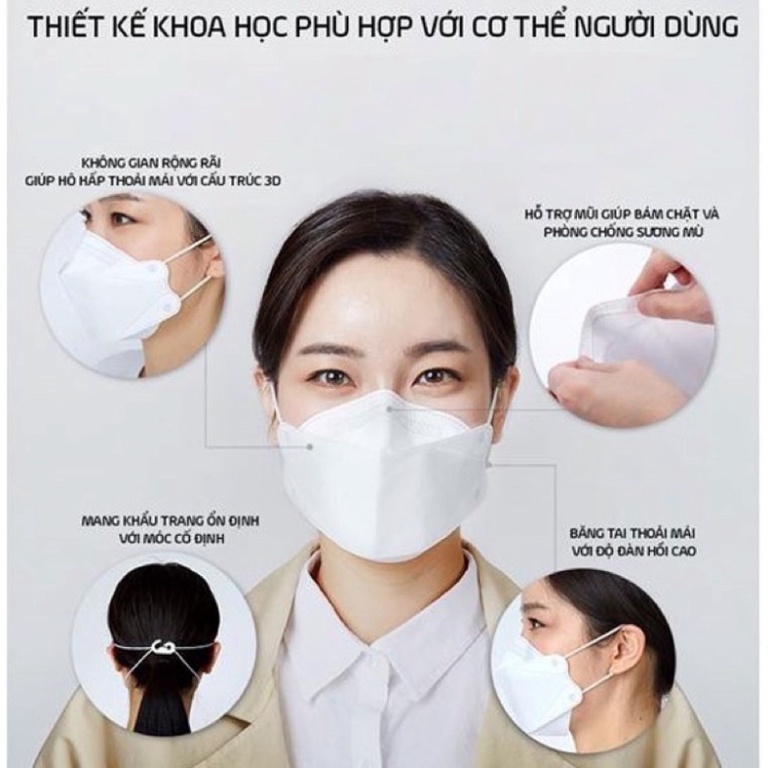 Khẩu trang KF94 Khẩu trang 4D VINA MASK thùng 300 cái