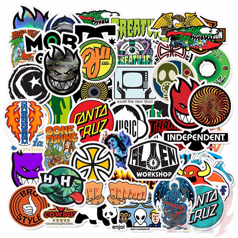 ❉ Classical Mixed Fashion Brand Logo Series 01 Graffiti Stickers ❉ 50Pcs/Set DIY Fashion Waterproof Luggage Laptop Skateboard Doodle Decals Stickers