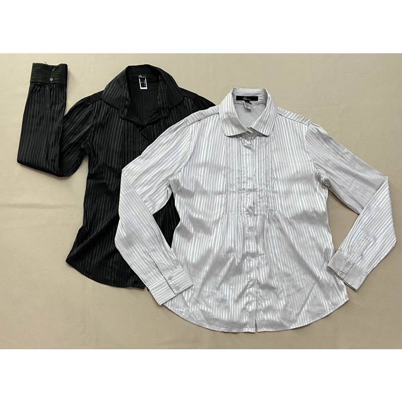 (SM140) Áo sơ mi tay dài đen/ xám Nino.maxx (Size S, XL) - Thanh lý vnxk