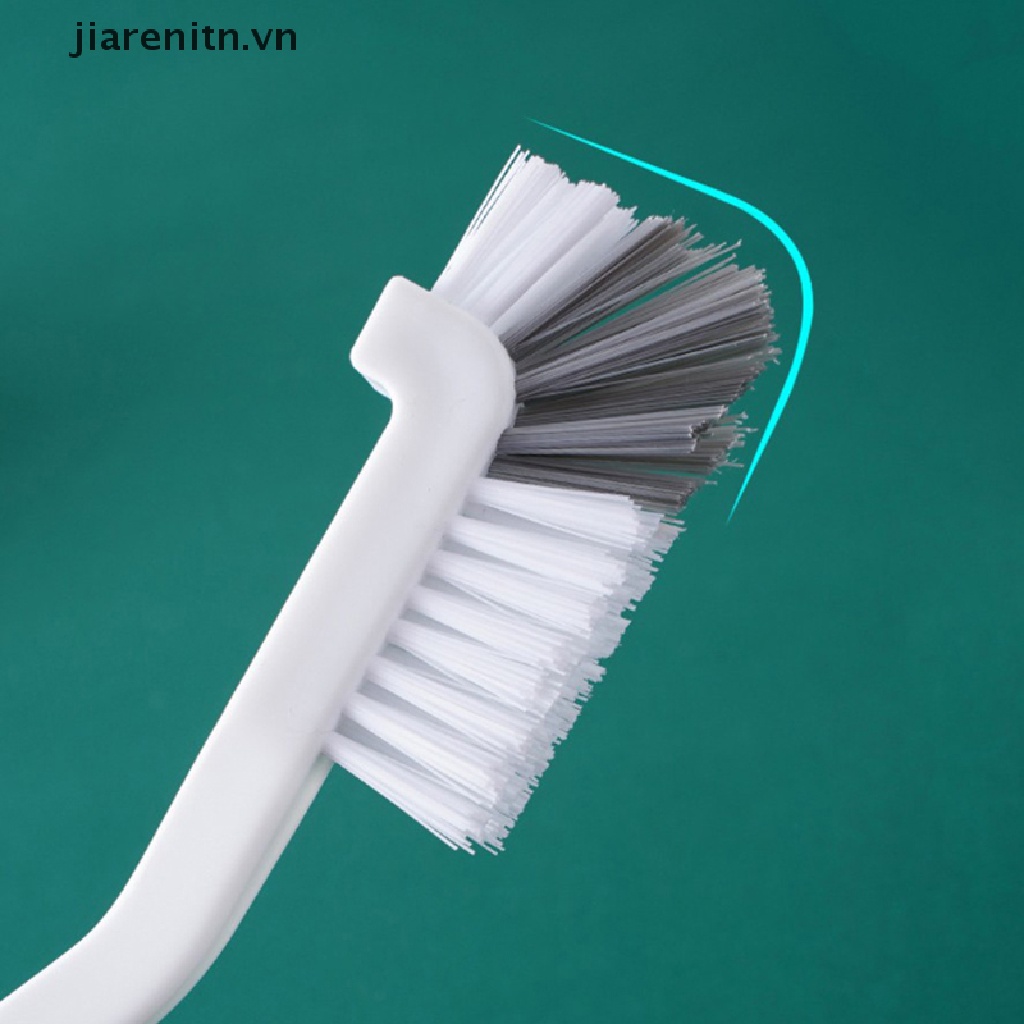 Jiarenitn Kitchen Cleaning Brush Bathroom Bottle Cleaning Brush Bending Handle Scrubber vn