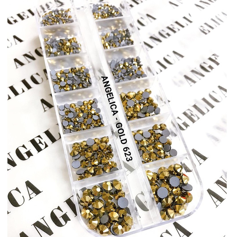 Đá Chân Lưới 12 Khía Vàng Gold ANGELICA 623