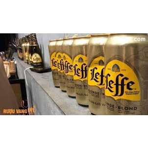 Bia Leffe vàng Blonde 6,6% Bỉ  – thùng 24 lon 330ml