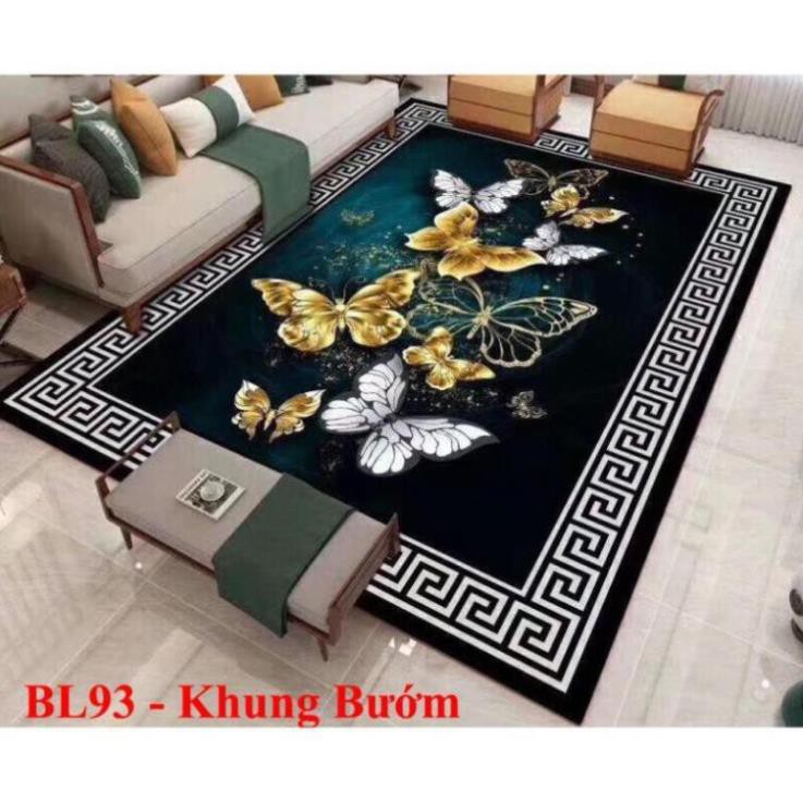 chăn ga giá rẻ Thảm trải sàn Sofa trang trí phòng khách Bali in 3D Nhung nỉ lì cao cấp phong cách hiện đại BL115
